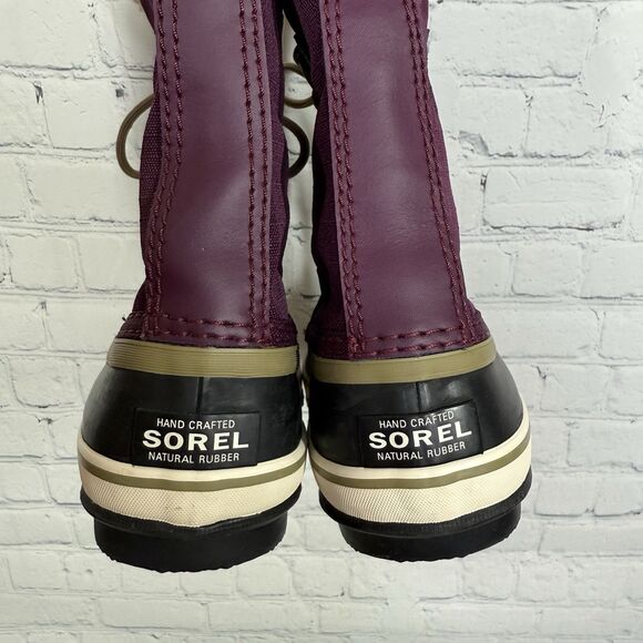 Sorel Carnival Snow Boots Women Size 6 Purple Winter Waterproof Insulated Shoes - Picture 14 of 15